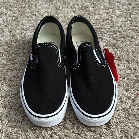 Vans Black Slip-On Shoes - Picture 1 of 9